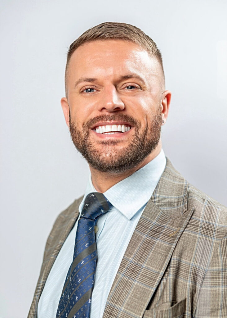 Man with beard smiling