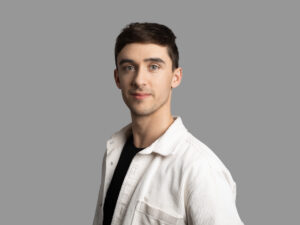 Man wearing white shirt